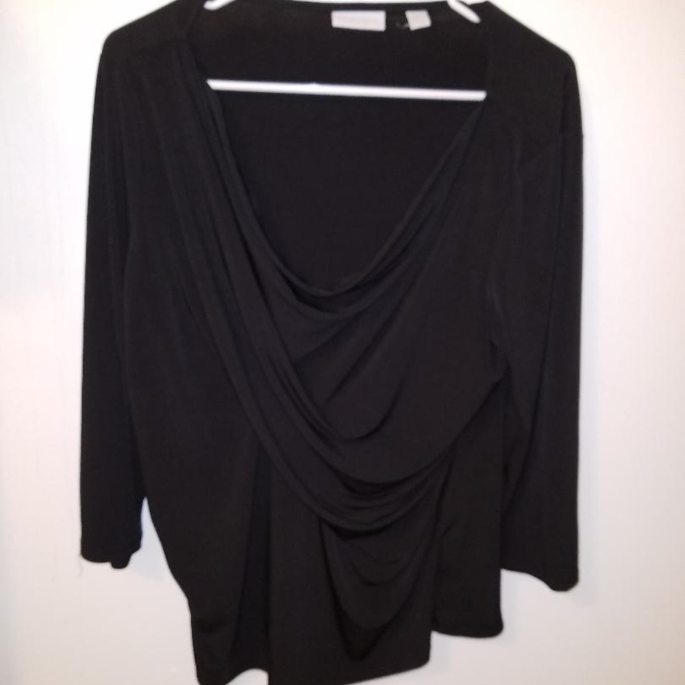 NY&CO Black Cowl Neck Top XL